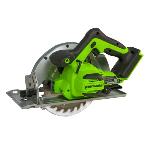 Циркулярная пила Greenworks GD24CS 24V 1500907 бесщеточная аккумуляторная — детальное фото